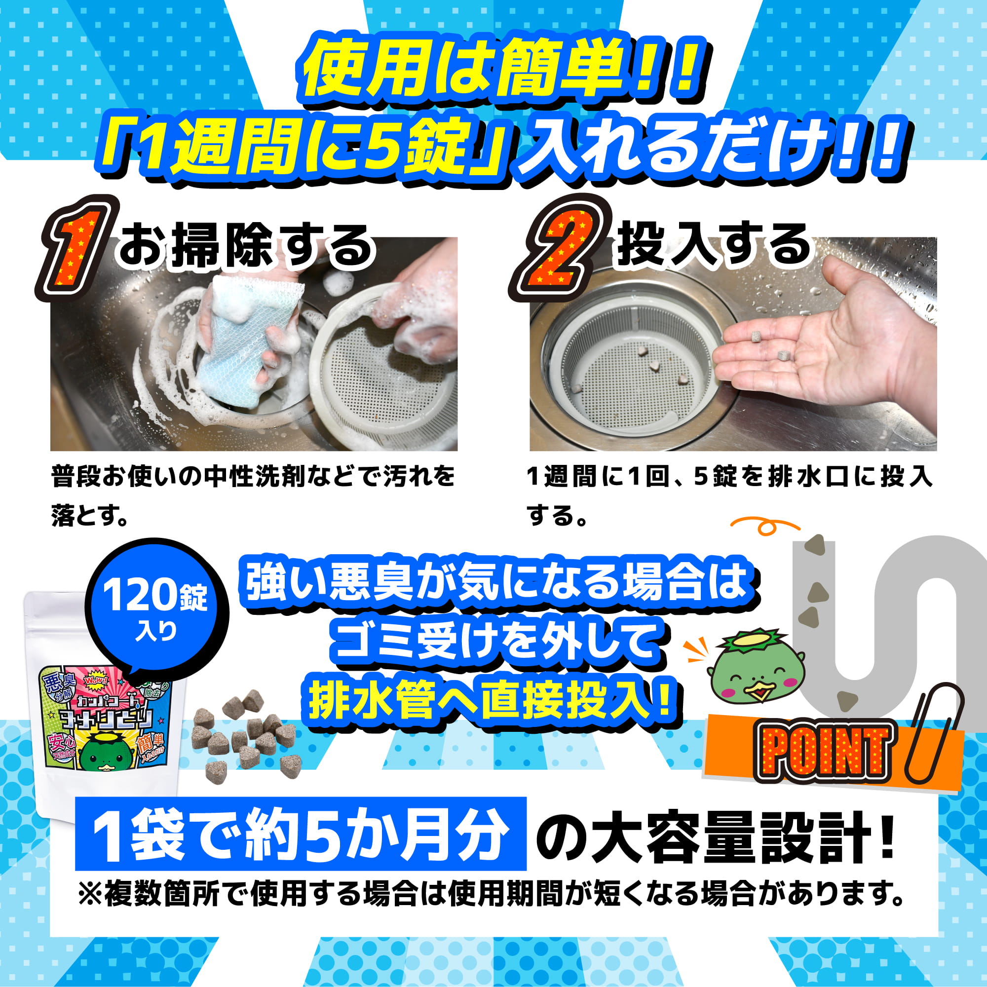 カッパコートヌメリとり120錠 約5ヶ月分